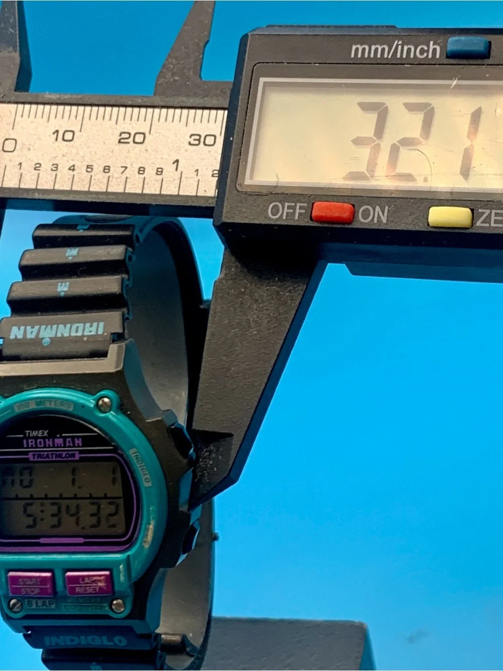 TIMEX IRONMAN TRIATHLON Women’s Vintage 1997 8 Lap Digital Watch Works New Batt